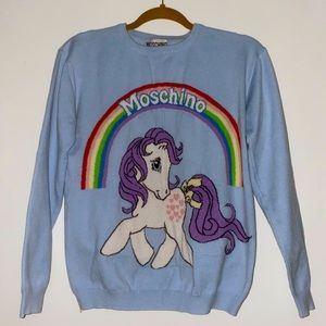 MOSCHINO
+ My Little Pony intarsia wool sweater